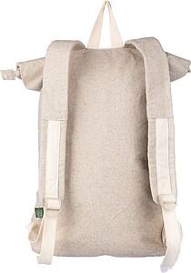 Hemp (280 gr/m2) rolltop backpack Margarete