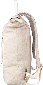 Hemp (280 gr/m2) rolltop backpack Margarete