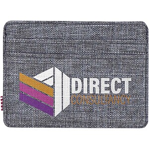 Herschel Charlie recycled RFID card holder, heather grey