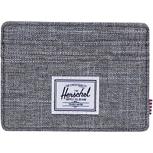 Herschel Charlie recycled RFID card holder, heather grey