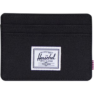 Herschel Charlie recycled RFID card holder, solid black