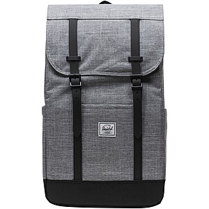 Herschel Retreat™ recycled laptop backpack 23L, heather grey