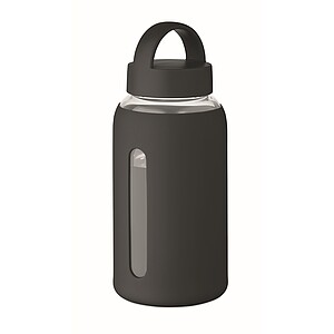 High borosilicate glass bottle, black