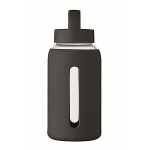High borosilicate glass bottle, black
