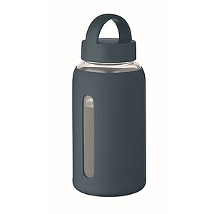 High borosilicate glass bottle, french navy