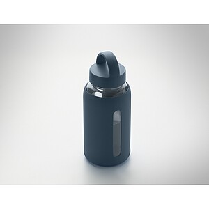 High borosilicate glass bottle, french navy