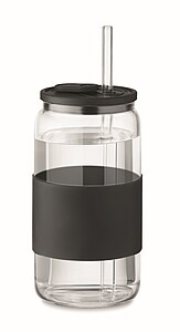 High borosilicate tumbler 550ml, black