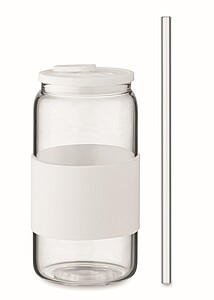 High borosilicate tumbler 550ml, white