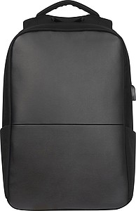High-quality backpack with USB port, black