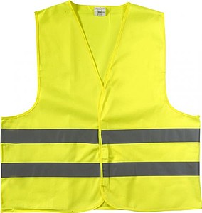 High visibility promotional safety jacket.Yellow