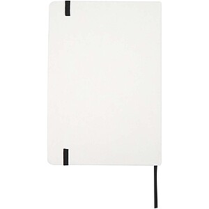 Holm A5 stone paper hard cover notebook with lined pages, white