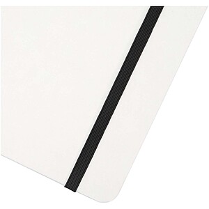 Holm A5 stone paper hard cover notebook with lined pages, white