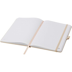 Honua A5 recycled paper notebook with recycled PET cover, oatmeal