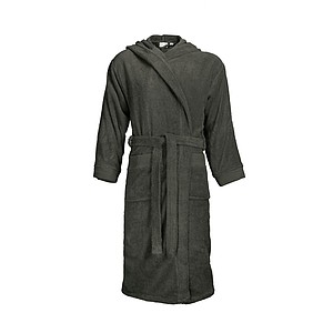 Hooded Bathrobe, anthracite, S/M