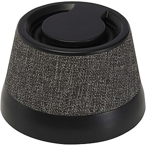 Horna 3W recycled plastic magnetic wireless speaker, solid black
