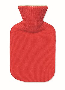 Hot water bottle with jersey in Christmas pattern