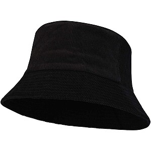 Howson recycled corduroy sun hat, solid black