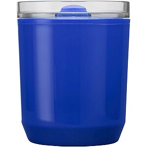 Hudson 180 ml recycled plastic double-wall tumbler, blue