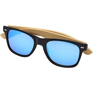 Hue sunglasses with bamboo temples, blue
