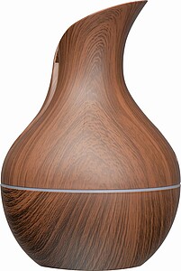 Humidifier with dark wood look