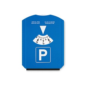 Ice scraper in parking card