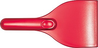 Ice scraper transparently frosted, red
