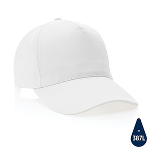 Impact 5panel 280gr Recycled cotton cap with AWARE™ tracer