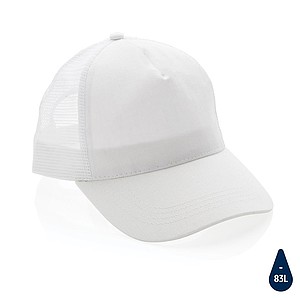 Impact AWARE™ Brushed rcotton 5 panel trucker cap 190gr