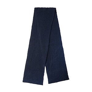 Impact AWARE™ Polylana® knitted scarf 180 x 25cm, navy