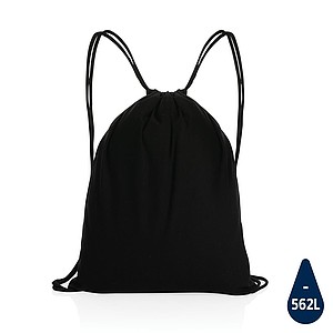 Impact AWARE™ recycled cotton drawstring backpack 145g