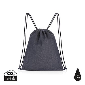 Impact AWARE™ recycled denim drawstring backpack