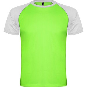 Indianapolis short sleeve kids sports t-shirt, fluor green, size 4