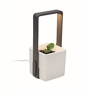 Indoor garden with LED light, white