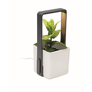 Indoor garden with LED light, white