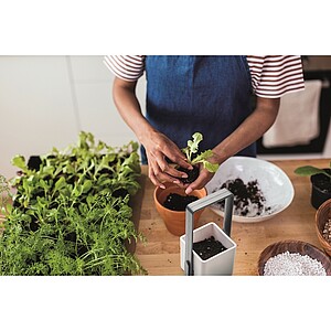 Indoor garden with LED light, white