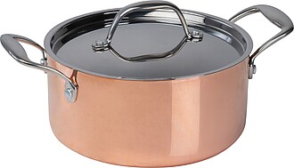 Induction cooker with lid, pink