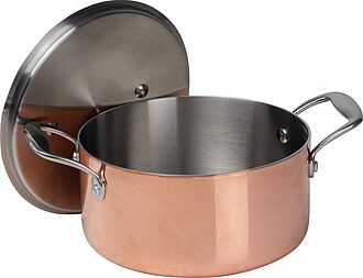 Induction cooker with lid, pink