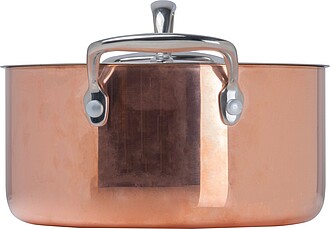 Induction cooker with lid, pink