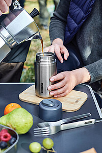 Insulated Leakproof Travel Cup Stainless Steel, grey