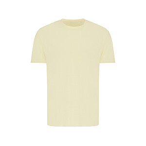 Iqoniq Brett recycled cotton t-shirt, cream yellow