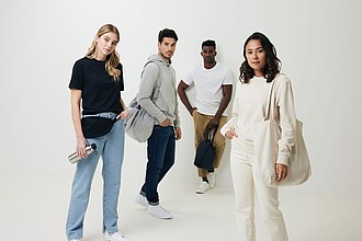 Iqoniq Denali recycled cotton crew neck undyed