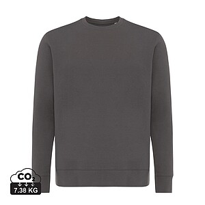 Iqoniq Etosha lightweight recycled cotton crew neck, anthracite