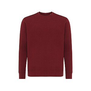 Iqoniq Etosha lightweight recycled cotton crew neck, burgundy, size XXS