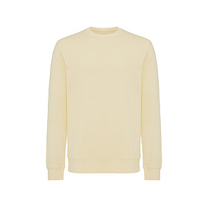 Iqoniq Etosha lightweight recycled cotton crew neck, cream yellow, size XXS