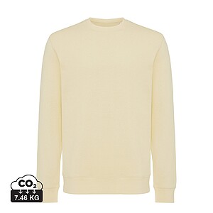 Iqoniq Etosha lightweight recycled cotton crew neck, cream yellow