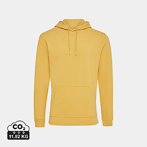 IQONIQ Jasper recycled cotton hoodie, ochre yellow