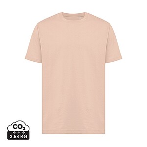 Iqoniq Kakadu relaxed recycled cotton t-shirt, peach nectar