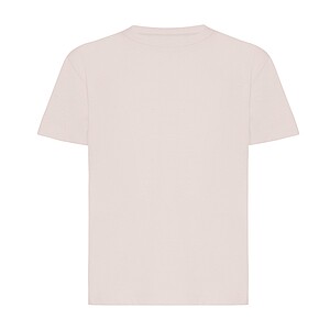Iqoniq Koli kids lightweight recycled cotton t-shirt, cloud pink