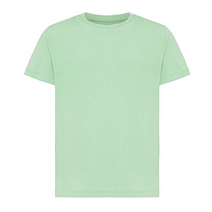 Iqoniq Koli kids lightweight recycled cotton t-shirt, iceberg green