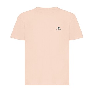 Iqoniq Koli kids lightweight recycled cotton t-shirt, peach nectar